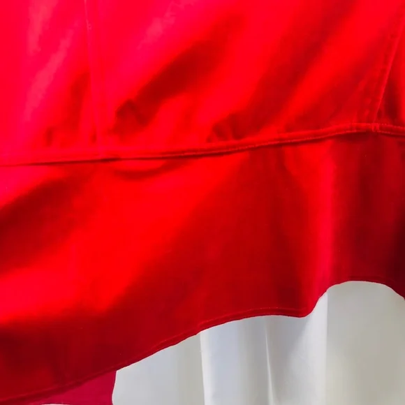 NWT Peck & Peck Red Velvet Two Pocket Edge to Edge Jacket M - Picture 11 of 16